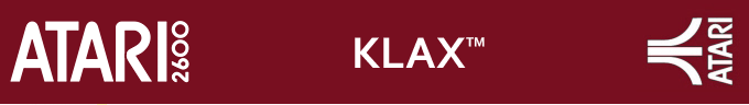 Klax logo for Atari 2600
